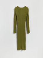 Rippgestricktes Kleid aus Viskose in Helloliv